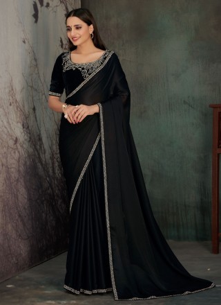 Black Long Saree For Prewedding at Rs 2500 | Bridal Sarees in Surat | ID:  26496149612