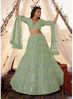 Green Bridal Designer Lehenga Choli