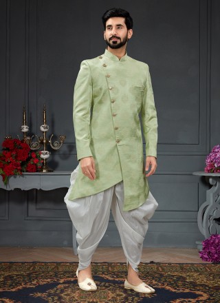Green Ceremonial Imported Indo Western