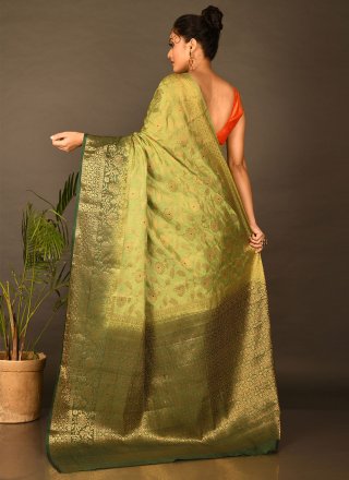 Green Classic Designer Saree