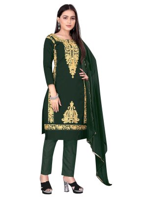 Green Cotton Salwar Kameez