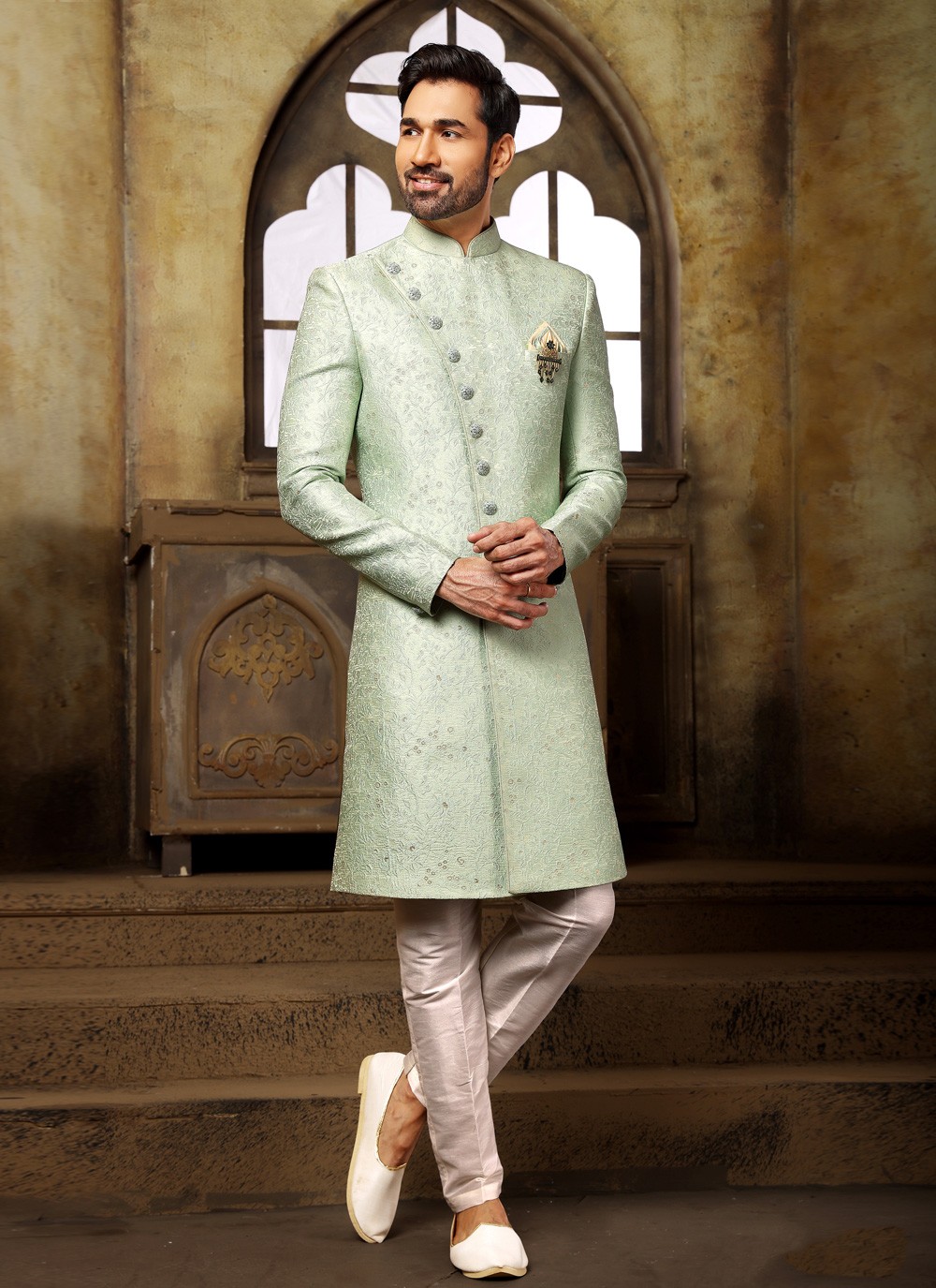 Green sherwani online