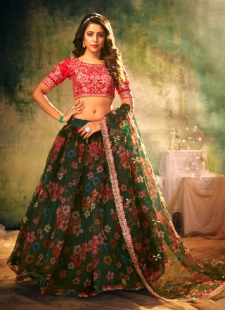 Designer Mehendi Lehenga Choli – Indian Rani