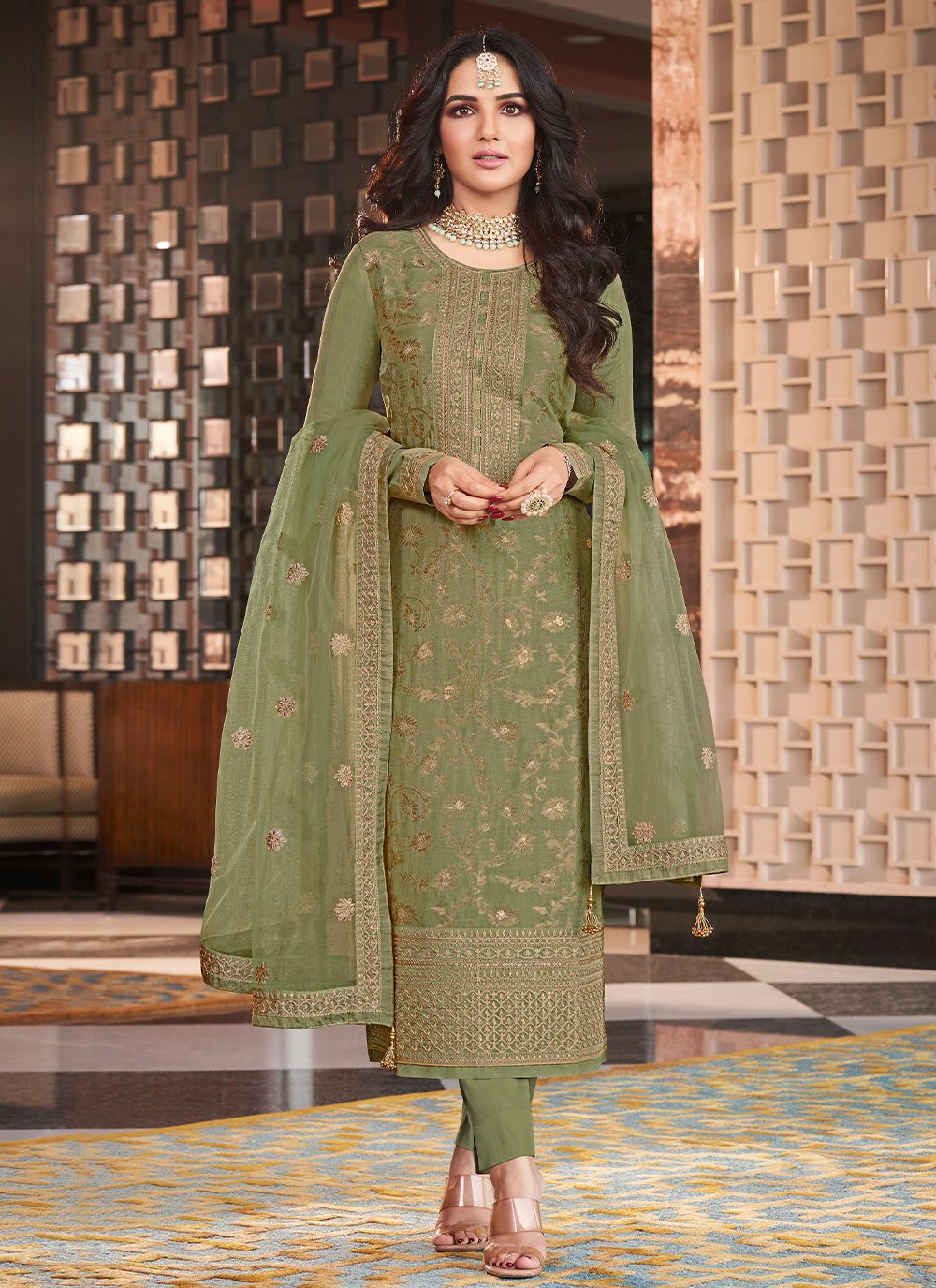Green Wedding Pant Style Suit