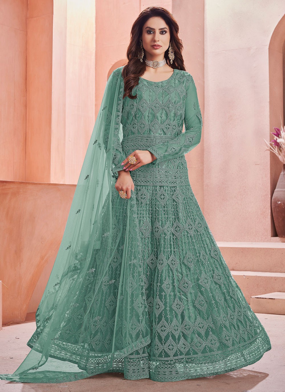 Green Wedding Salwar Suit