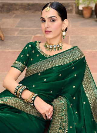 Green Wedding Saree