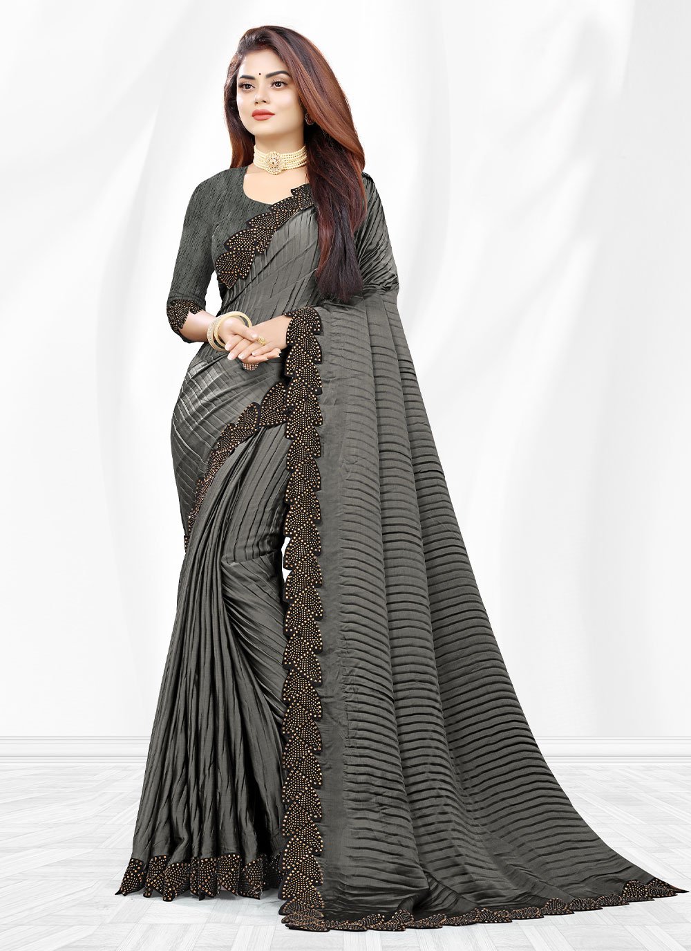 Shop Grey Rangoli Weaving Trendy Saree Online : 229600 -