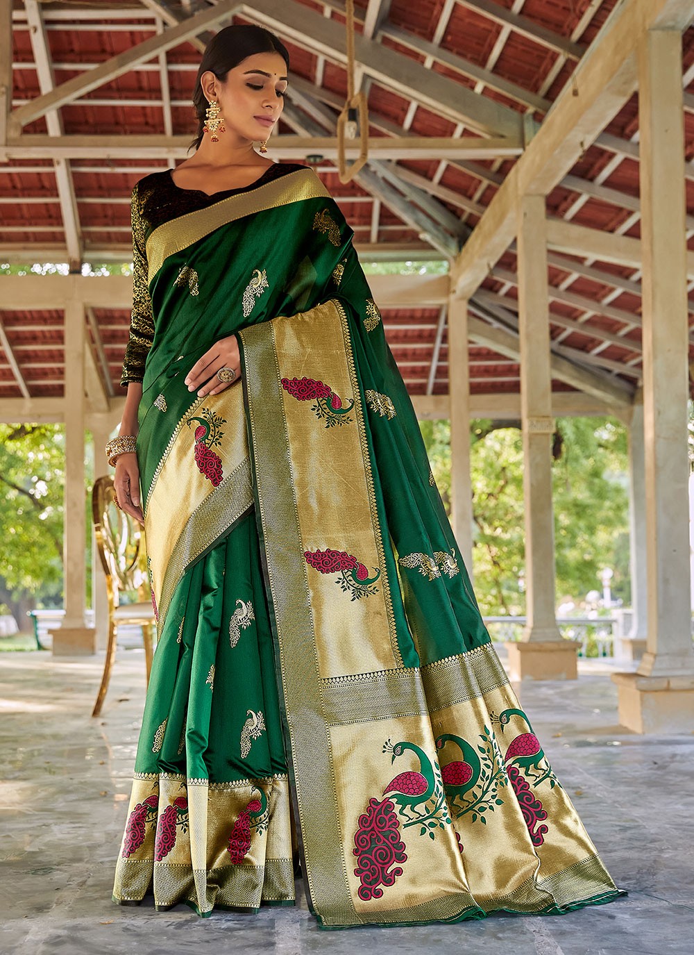 Handloom silk Festival Designer Traditional Saree