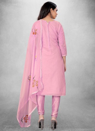 Handwork Pink Salwar Suit 