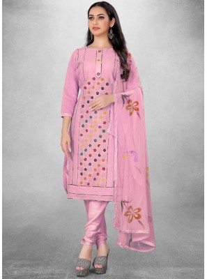 Handwork Pink Salwar Suit 
