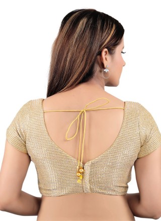 Jacquard Blouse in Gold