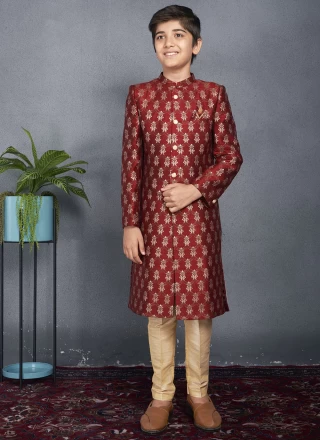 Printed Dupion Silk Diwali Wear Designer Boys Kurta Pajama Collection  Catalog