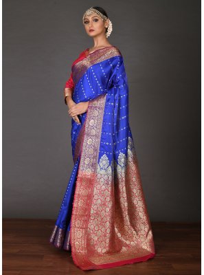 Kanchipuram Silk Blue Saree