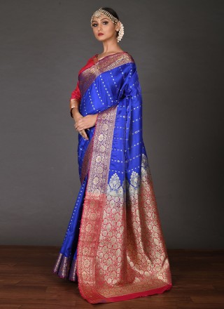 Kanchipuram Silk Blue Saree