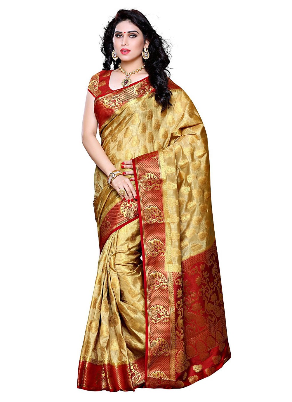 Shop Online Kanjivaram Silk Bridal Classic Designer Saree : 227254 -