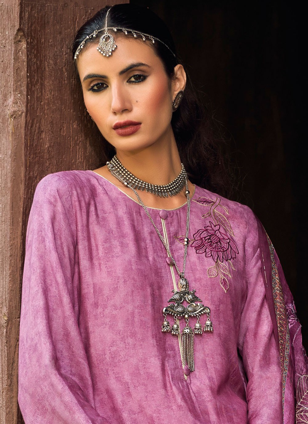 Lavender Party Pakistani Salwar Suit buy online