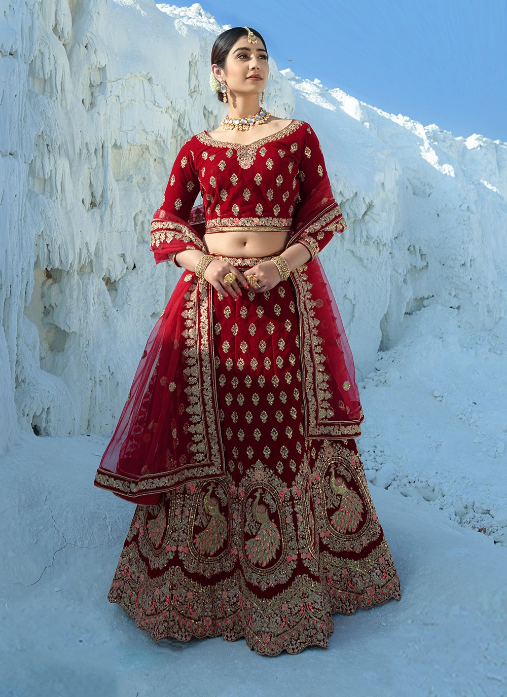 White Lehenga for Engagement Ceremony Lehenga New