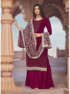 Magenta Diamond Designer Pakistani Salwar Suit