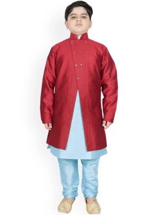 Maroon and Turquoise Ceremonial Jacket Style