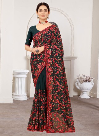 Morpeach  Festival Designer Saree