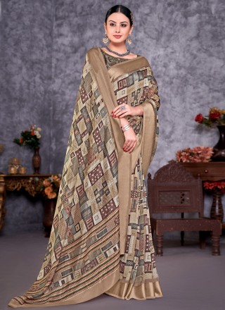 Multi Colour Weaving Contemporary Saree