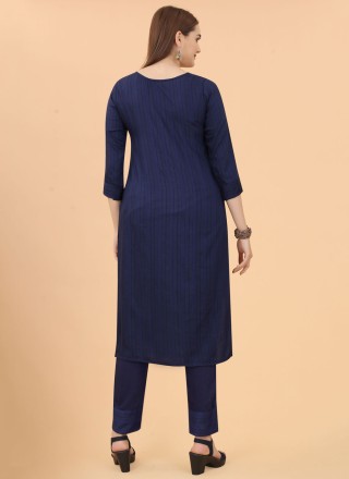 Navy Blue Ceremonial Casual Kurti
