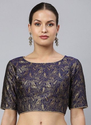 Navy Blue Fancy Blouse