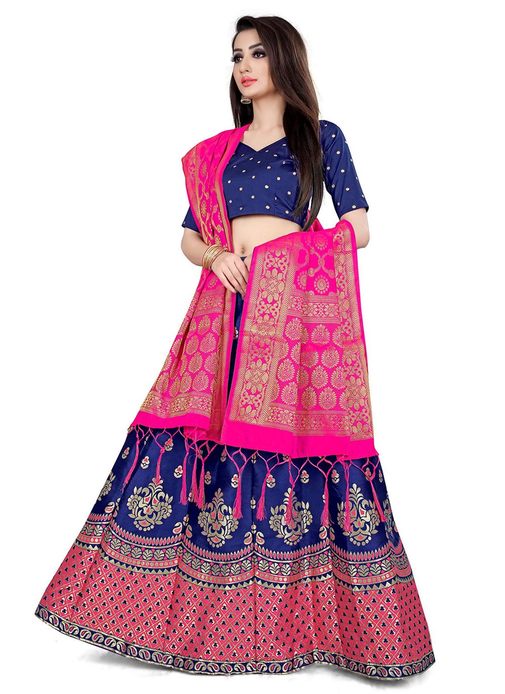 Amazon.com: Xclusiveindian Ready to wear Bridal Lehenga Choli for Womens  with Stitched Blouse and Dupatta (Bride-24) : Clothing, Shoes & Jewelry