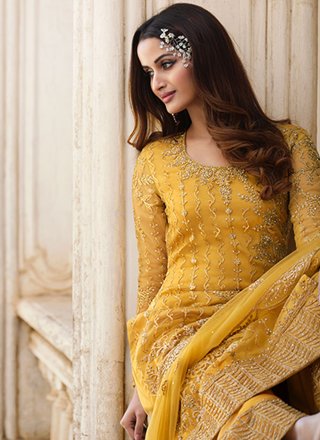 Net Ceremonial Designer Pakistani Suit