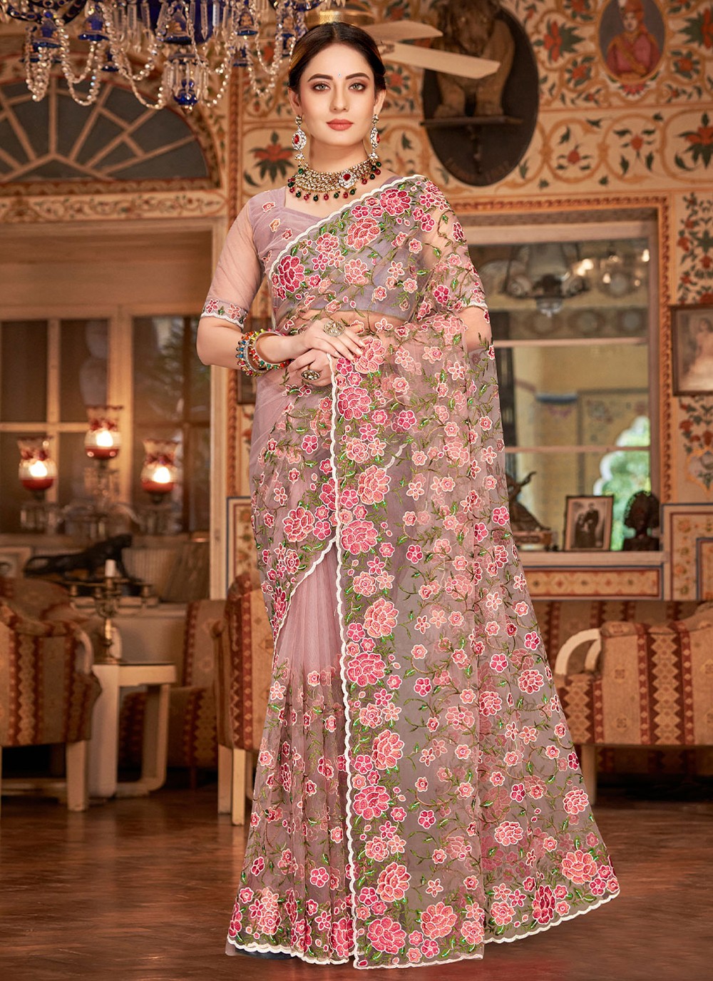 Buy Designer Saree - Trendy Weaving Silk Orchid Pink Saree | Empress –  Empress Clothing