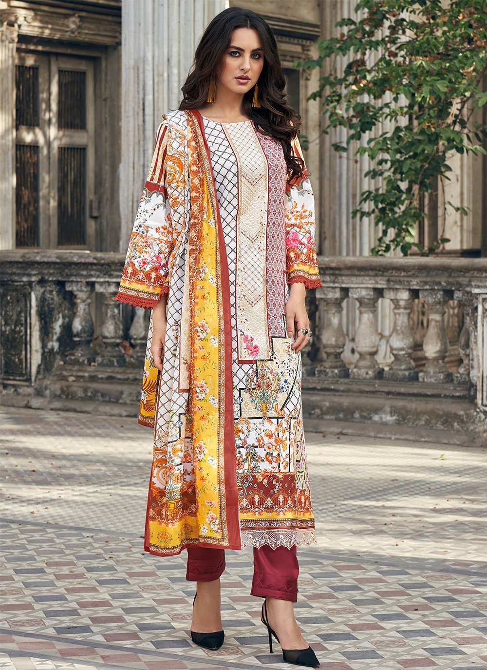 Glossy Simar Gulbano 3150 Series Viscose Designer Salwar Suits:  Textilecatalog