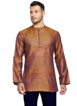 Orange Fancy Short Kurta