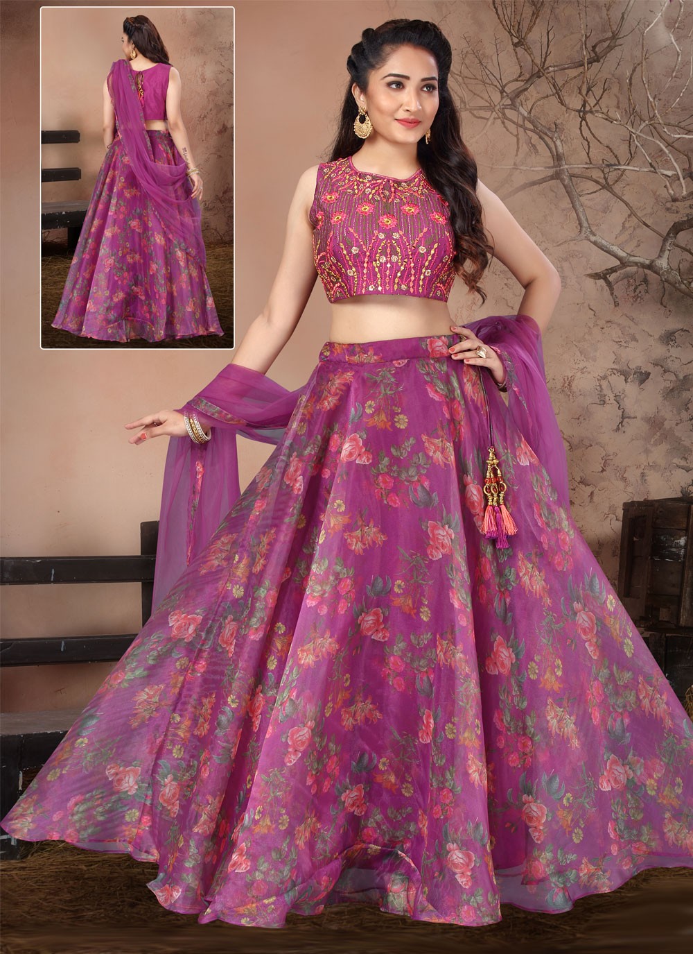 Shop Organza Lehenga Choli Online : 215127 - Lehenga Choli