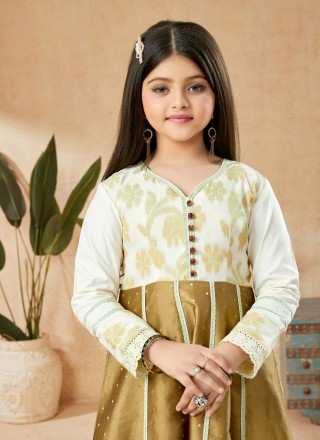 Patchwork Handloom silk Anarkali Salwar Kameez