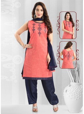 Peach Color Trendy Salwar Suit
