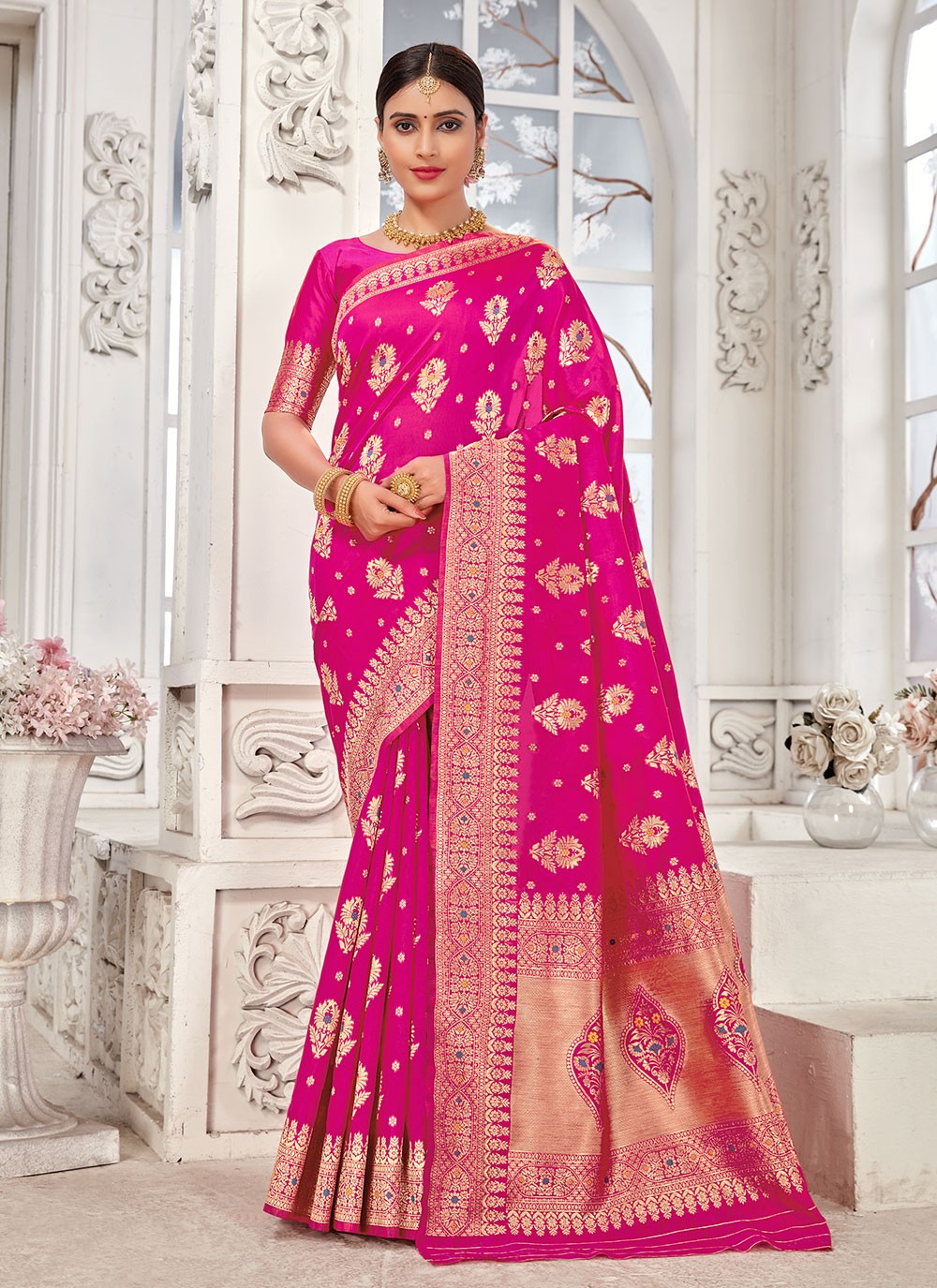 Pink Classic Saree