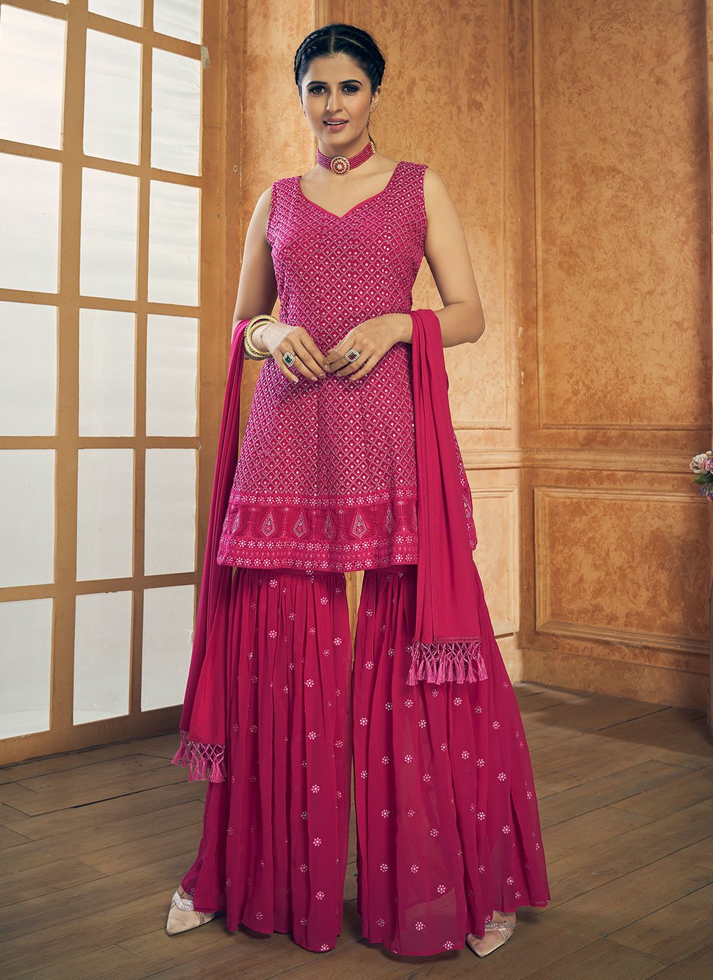 Pink Festival Designer Pakistani Suit