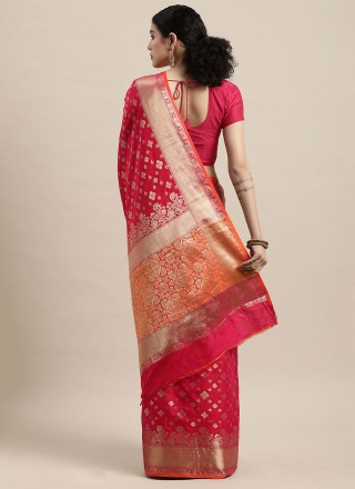 Pink Festival Designer Saree