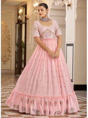 Pink Sangeet Trendy Gown