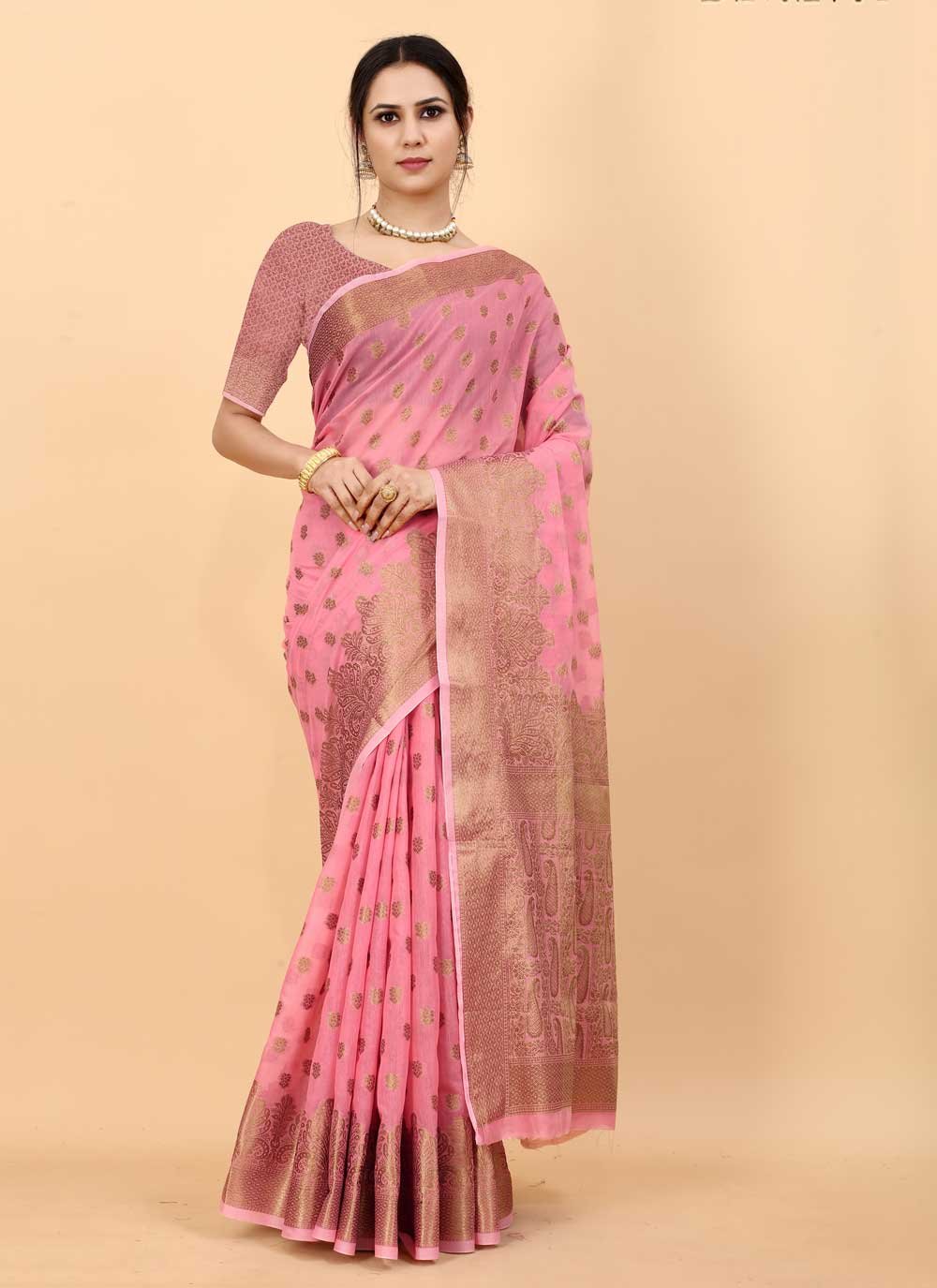 Pink Traditional Saree