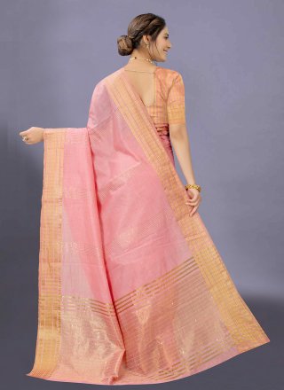 Pink Weaving Designer Traditional Saree