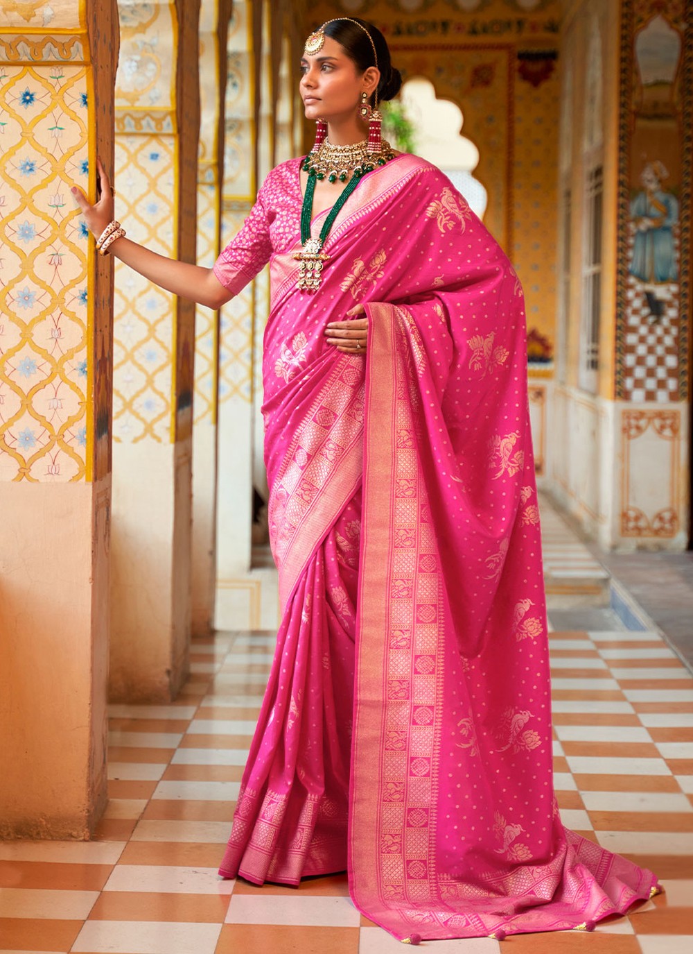 17499/- bridal kanchi pattu saree handloom Silk mark certified To order  WhatsApp me 9505953734📞 1 gram gold Manufacturings… | Instagram