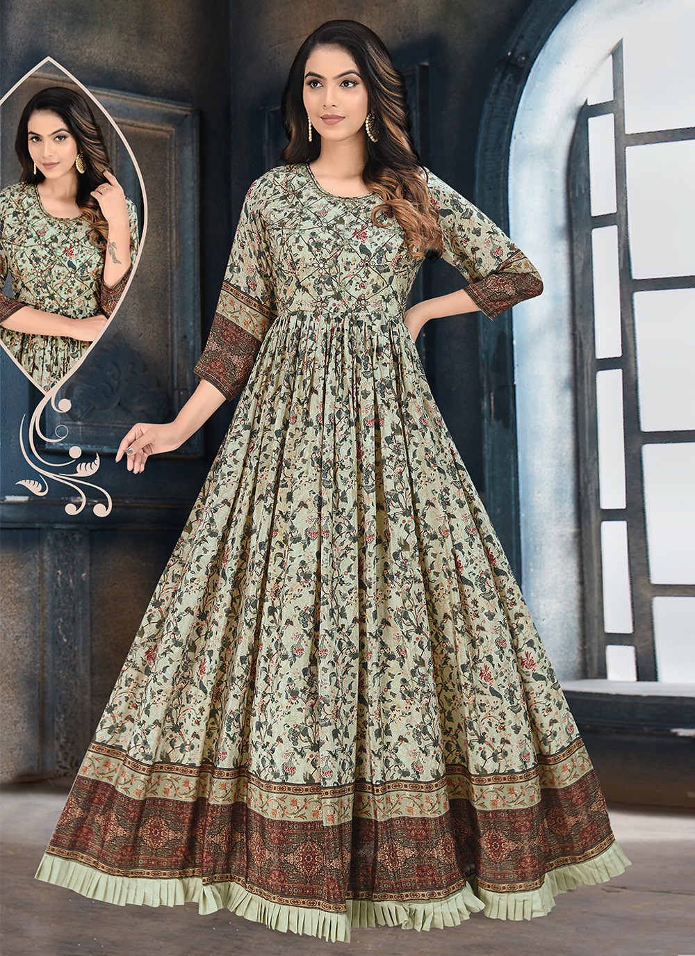 Zaveri Aahira Readymade Organza Dress Online Womens Readymade Wear