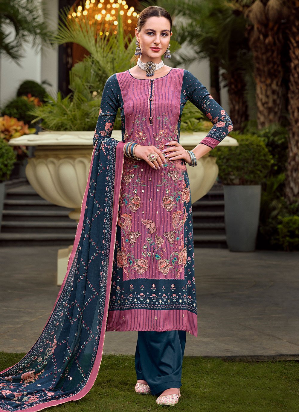 Amazing Multi Colored Casual Wear Printed Crepe Salwar Suit | Beauty dress, Salwar  suits, Wedding colors