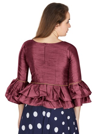 Purple Art Silk Designer Blouse