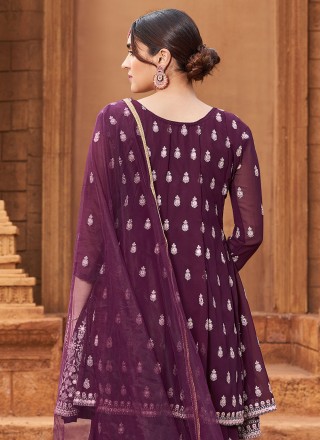 Purple Color Designer Pakistani Salwar Suit
