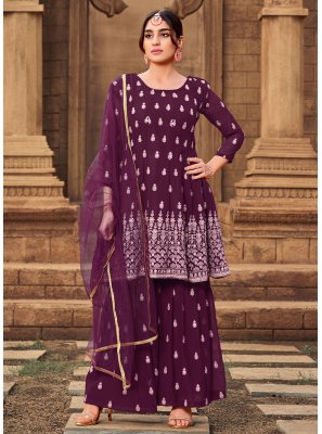 Purple Color Designer Pakistani Salwar Suit