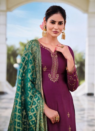 Purple Festival Designer Pakistani Suit
