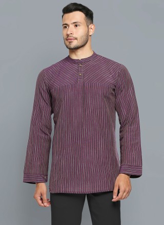 Purple Festival Short Kurta
