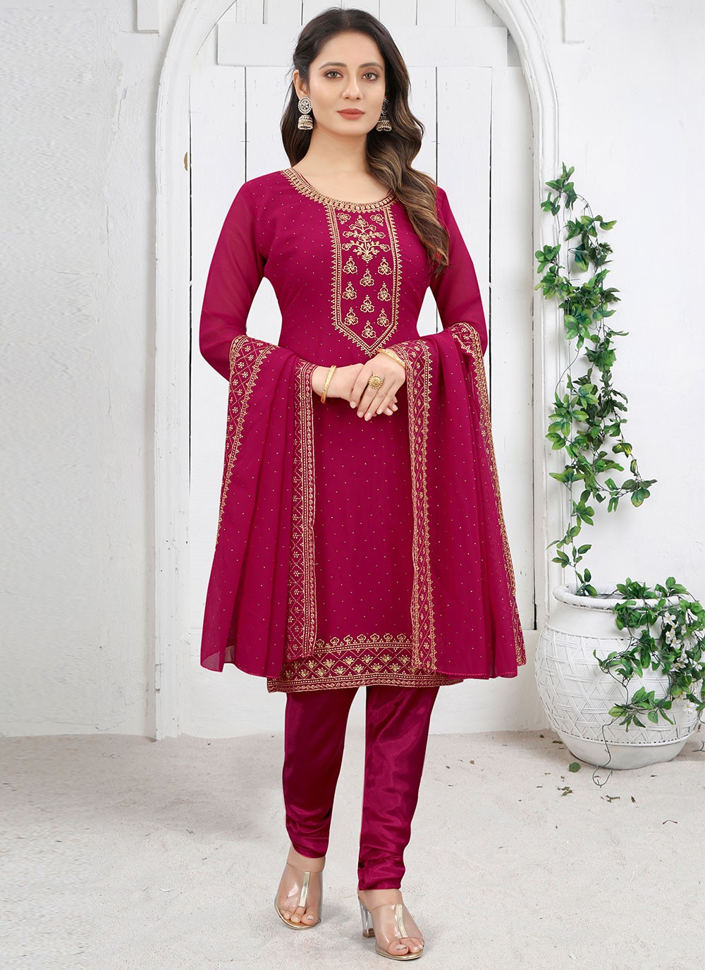 Rani Color Designer Straight Salwar Suit